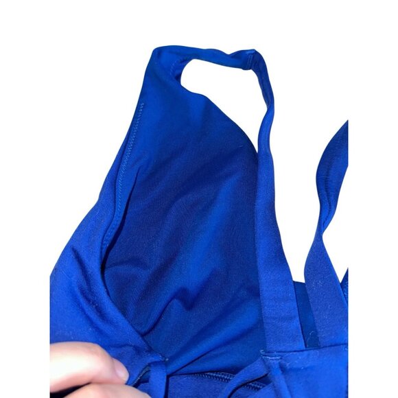 Victoria Secret VSX Sports Bra Size Medium Blue Wire Free - Picture 5 of 7